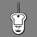 Zippy Pull Clip & Chef with Moustache & Hat Clip Tag